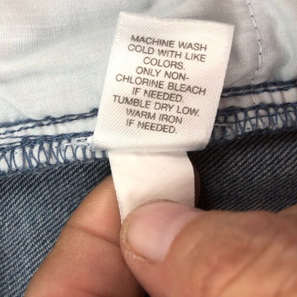 J. Jill Women Jeans Size 14 Authentic Fit Slim Ankle Straight Blue Denim Floral - Picture 11 of 15